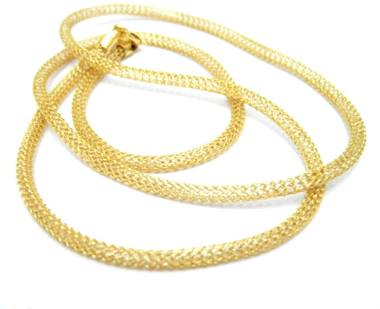 Yellow Gold Vermeil Woven Chain